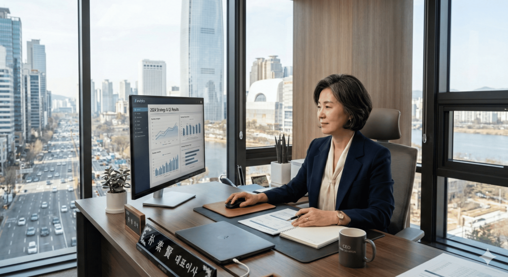 아마존 출판 비용 에 대해 고민하고 있는 중년 여성 CEO