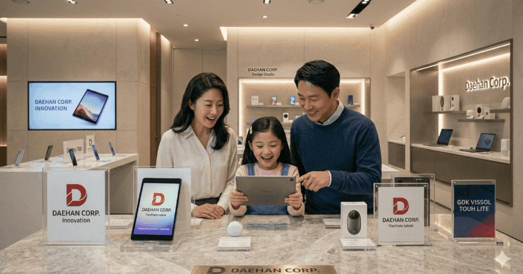 기업 브랜드 가치가 높아서 제품을 보며 좋아하는 소비자