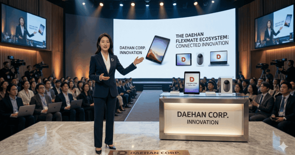 회사 대표가 기업 브랜딩 목적으로 신제품 PR