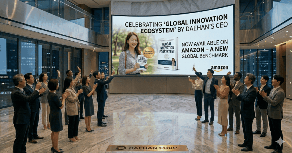 아마존 영문 저서 출간 기뻐하는 출판 기념회